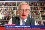 Carl Bildt, exprimer ministro de Suecia.