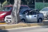 Mujer se colgó de su auto tratando de evitar que se lo robaran