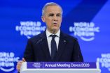 El primer ministro de Canadá, Mark Carney, habla durante la 56.ª reunión anual del Foro Económico Mundial (FEM) en Davos, Suiza, el 20 de enero de 2026.