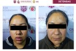 Marina y Dulce Bertha, detenidas en CDMX.