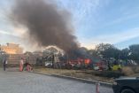 Incendio del deshuesadero en Tlaxcala.