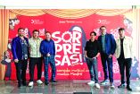 Ciudad de MÈxico a 26 de Enero de 2026. Rodrigo Sainz, Eduardo Ibarra, Juan Torres, Ricardo DÌaz, Oscar Acosta y Enrique Maddox ofrecieron un mensaje a medios para hablar sobre el estreno de la puesta en escena de la obra Sorpresas! A-mÈn que se presentar· en el Teatro Hidalgo. Foto: Alejandro Aguilar