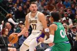 El guardia Luka Doncic llegó en febrero pasado a Lakers en un cambio con los Dallas Mavericks.
