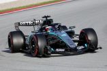 Mercedes ha liderado la mañana del miércoles en los test privados de Barcelona.