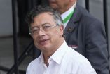 El presidente colombiano Gustavo Petro llega al Palacio de las Garzas en Ciudad de Panamá para participar en el Foro Económico Internacional de América Latina y el Caribe 2026, organizado por CAF junto al Gobierno de Panamá.