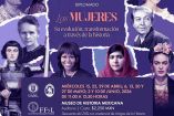 Cartel promocional del diplomado Las mujeres. Su evolución y transformación a través de la historia, con imágenes de figuras femeninas históricas y contemporáneas, organizado por el Museo de Historia Mexicana y la UANL.