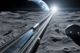 Así lucirían los mass drivers que Elon Musk quiere construir en la Luna.