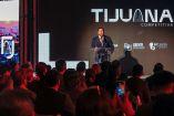 El alcalde De Tijuana, Ismael Burgueño Ruiz, durante la presentación de la estrategia integral de posicionamiento 'Tijuana Competitiva'