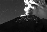 Explosión del volcán Popocatépetl.