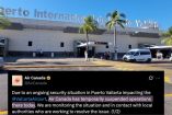 Suspendieron todos los vuelos internacionales al Aeropuerto Internacional de Puerto Vallarta.