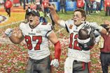 Rob Gronkowski y Tom Brady fueron campeones de la NFL con los Tampa Bay Buccaneers luego de haber sido monarcas con los New England Patriots.