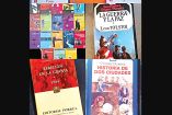 Portadas de libros que Kendra Tábata usa para fomentar la lectura en Veracruz.
