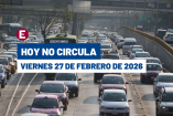Hoy No Circula del 27 de febrero del 2026.