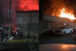 Incendio en recicladora de PET en Valle de Chalco