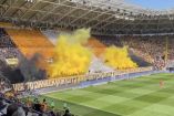 La afición del Dynamo Dresde es intimidante