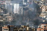 Columnas de humo se elevan tras un ataque israelí contra los suburbios del sur de Beirut.