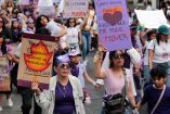 Manifestación por el Día Internacional de la Mujer en CDMX. 7 de cada 10 mujeres en México ha vivido violencia.