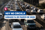 Hoy No Circula del 14 de marzo del 2026.