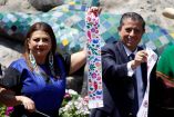 Giovani Gutiérrez, alcalde de Coyoacán, inaugura jardín de lluvia junto al Estadio Azteca