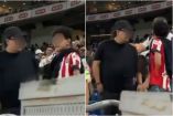 El aficionado en el Estadio BBVA aclaró por qué reprendió duramente a su hijo.
