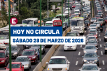 El programa Hoy No Circula opera de forma habitual este sábado en la CDMX y el Edomex