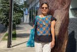 Organizaciones exigieron justicia para la profesora mixe Reina García González.