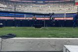 Visibilidad desde la primera fila del Estadio Azteca.