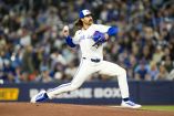 Dylan Cease, durante el juego contra los Athletics en el Rogers Centre de Toronto.
