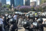 Conductores de plataformas digitales iniciaron este lunes 30 de marzo una protesta masiva en la Ciudad de México