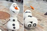 Robot de Olaf sufre su primera caída en Disneyland París