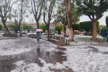Fuerte granizada en Morelia