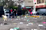 Basura permanece en calles de Guayabitos, Nayarit, tras Semana Santa, evidenciando fallas en la recolección de residuos en una zona turística.
