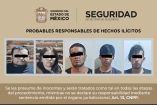 Los siete detenidos, junto con los indicios asegurados fueron trasladados a la Agencia del Ministerio Público con sede en Chalco