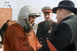 Yuri Gagarin, primer ser humano en viajar al espacio.