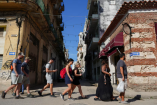 Turistas en Cuba