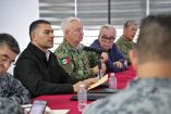 El secretario de Seguridad y Protección Ciudadana, Omar García Harfuch, encabezó el contingente acompañado del titular de la Sedena y el gobernador de Sinaloa.
