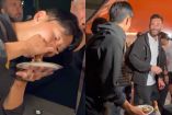 Jugadores de LAFC terminan comiendo tacos afuera del Estadio Cuauhtémoc tras eliminar a Cruz Azul.