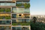 Vista exterior de un desarrollo residencial con balcones ajardinados y diseño contemporáneo en Tijuana, enfocado en plusvalía y calidad de vida urbana