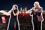 El momento que puedo a bailar al Zócalo: Bocelli, Sariñana y Los Ángeles Azules unen sus voces
