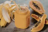 Licuado de papaya, avena y plátano