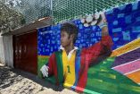 En los murales se plasmaron al portero Jorge Campos o la arbitra internacional mexicana Katya Itzel García