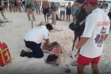 El accidente tuvo lugar en la playa Fórum, a un costado del área conocida como “Los Cubos” en la zona hotelera perteneciente al ayuntamiento de Benito Juárez.