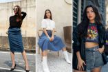 La falda denim evoluciona con una estética más audaz en 2026.
