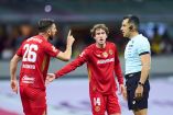 Marcel Ruiz (centro) tenía la esperanza de ser considerado en la convocatoria del martes para aspirar ir al Mundial.