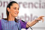 Claudia Sheinbaum, presidenta de México en su conferencia del 30 de abril.