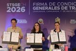 La gobernadora de Chihuahua agradeció el apoyo y respaldo de los trabajadores que sacan adelante a la administración estatal