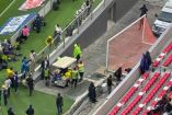 El colombiano Cristian Borja salió al 45', por lesión.