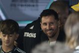 Lionel Messi fue visitante en el paddock en Miami con el equipo Mercedes