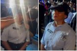 Enrique Iglesias besó a una policía en pleno concierto