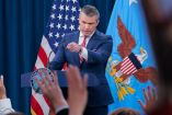 El jefe del Pentágono, Pete Hegseth